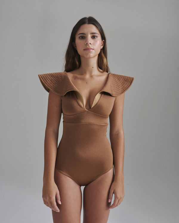 Quetzal One Piece / Brown - Gold